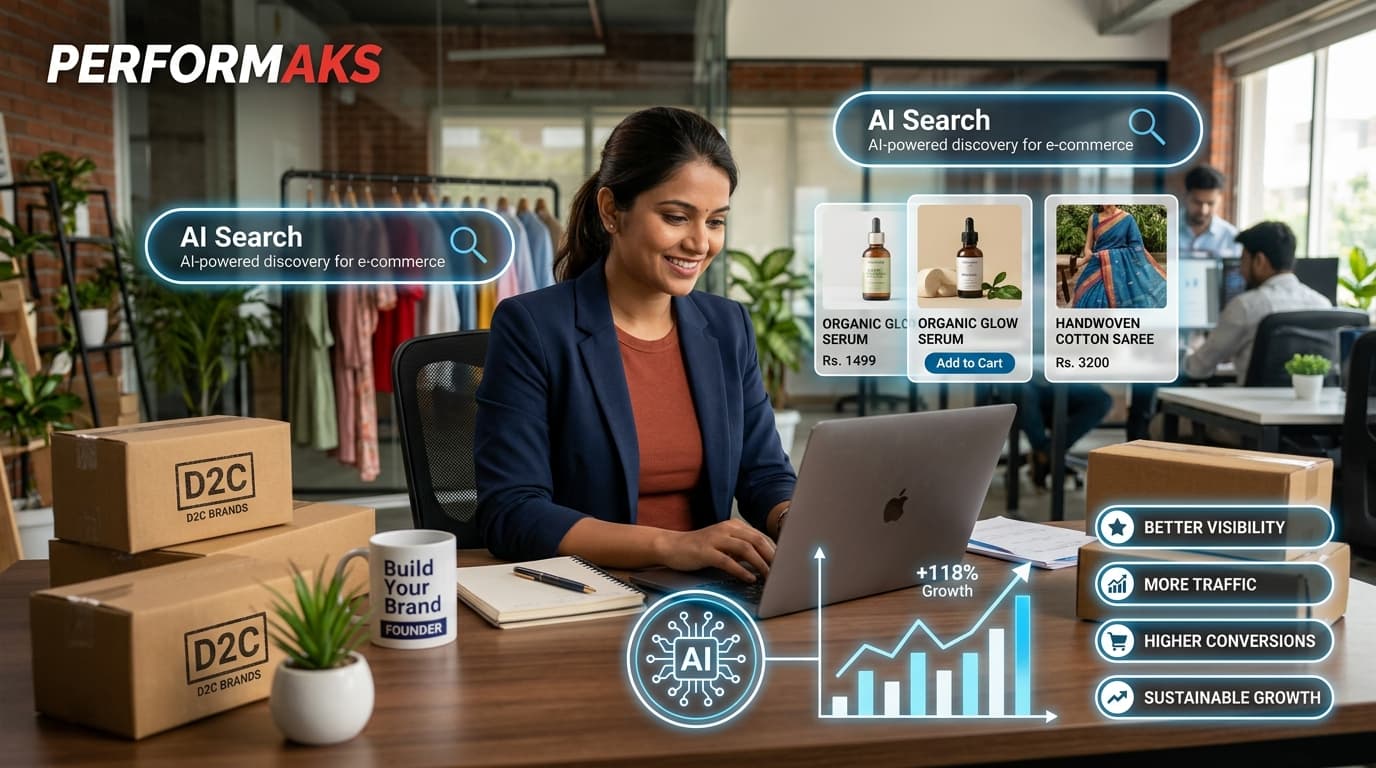 AI-Powered Ecommerce Growth Workspace for Indian D2C Startups - Performaks